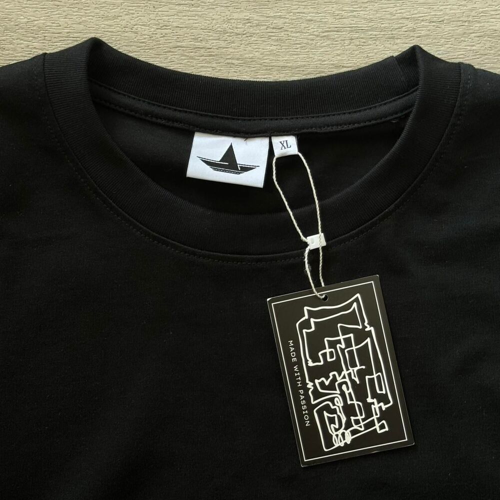 🔥New HalfStar Men's Black T-Shirt, Boxy Fit, NWT👀!! High-Quality Cotton ! - Picture 3 of 5